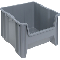 Giant Stacking Containers, 16.5" W x 17.5" D x 12.5" H, Grey Toolneeds Inc.