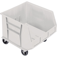 Mobile Bin, 14" H x 16-1/2" W x 18" D, 75 lbs. Capacity, Ivory Toolneeds Inc.
