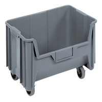 Mobile Giant Stack Container, 12-7/16" H x 19-7/8" W x 15-1/4" D, 250 lbs. Capacity, Grey Toolneeds Inc.