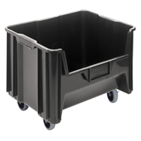 Mobile Giant Stack Container, 12-7/16" H x 19-7/8" W x 15-1/4" D, 250 lbs. Capacity, Black Toolneeds Inc.