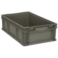 Collapsible Stacking Container, 15" W x 24" D x 7.5" H, Grey Toolneeds Inc.
