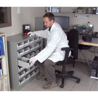 KPC-HD Heavy-Duty Parts Cabinet, Galvanized Steel, 30 Drawers, 34-3/5" x 15-7/10" x 34-3/5", Grey Toolneeds Inc.