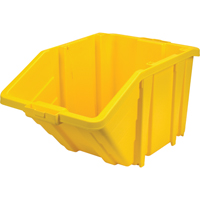 Jumbo Plastic Bin, 15-1/2" W x 13" H x 25" D, Yellow, 200 lbs. Capacity Toolneeds Inc.