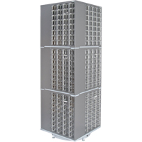 Heavy-Duty Industrial Carousel Drawer Cabinet, Steel, 384 Drawers, 27" W x 27" D x 80" H, Grey Toolneeds Inc.