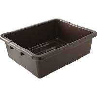 Undivided Bus/Utility Box, 7" H x 21.5" D x 17" L, Plastic, Brown Toolneeds Inc.