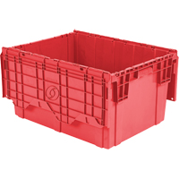 Contenants de distribution Flipak en plastique poly&eacute;thyl&egrave;ne (PE), 27,9" x 20,9" x 15,2", Rouge Toolneeds Inc.