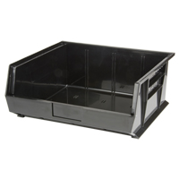 Stack & Hang Bin, 16-1/2" W x 7" H x 14-3/4" D, Black Toolneeds Inc.