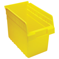 Store-Max Shelf Bins, 6-5/8" W x 8" H x 11-5/8" D, Yellow, 44 lbs. Capacity Toolneeds Inc.