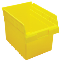 Store-Max Shelf Bins, 8-3/8" W x 8" H x 11-5/8" D, Yellow, 44 lbs. Capacity Toolneeds Inc.