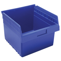 Store-Max Shelf Bins, 11-1/8" W x 8" H x 11-5/8" D, Blue, 44 lbs. Capacity Toolneeds Inc.