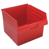 Store-Max Shelf Bins, 11-1/8" W x 8" H x 11-5/8" D, Red, 44 lbs. Capacity Toolneeds Inc.