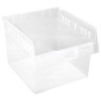 Store-Max Shelf Bins, 11-1/8" W x 8" H x 11-5/8" D, Clear, 44 lbs. Capacity Toolneeds Inc.