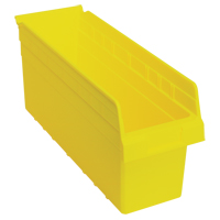 Store-Max Shelf Bins, 6-5/8" W x 8" H x 17-7/8" D, Yellow, 56 lbs. Capacity Toolneeds Inc.