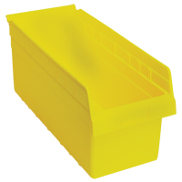 Store-Max Shelf Bins, 8-3/8" W x 8" H x 17-7/8" D, Yellow, 56 lbs. Capacity Toolneeds Inc.