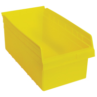 Store-Max Shelf Bins, 11-1/8" W x 8" H x 17-7/8" D, Yellow, 56 lbs. Capacity Toolneeds Inc.