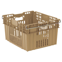 Contenant en plastique empilable Stack-N-Nest pour l'agriculture, 20" x 24" x 13,4", Beige Toolneeds Inc.