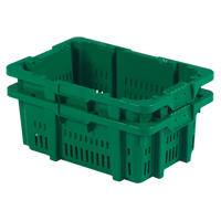 Contenant en plastique Stack-N-Nest pour la manutention des aliments, 16" x 23,9" x 8,8", Vert Toolneeds Inc.