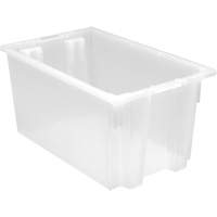 Contenant robuste Stack & Nest, 12" x 19,5" x 23,5", Transparent Toolneeds Inc.