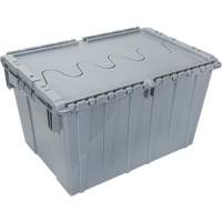 Flip Top Plastic Distribution Container, 21.65" x 15.5" x 12.5", Grey Toolneeds Inc.