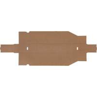 Deep Corrugated Parts Bins, 1-7/8" W x 17-1/8" D x 4-1/2" H, Beige Toolneeds Inc.