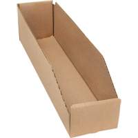 Deep Corrugated Parts Bins, 3-3/4" W x 17-1/4" D x 4-1/2" H, Beige Toolneeds Inc.