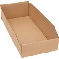 Deep Corrugated Parts Bins, 7-3/4" W x 17-1/4" D x 4-1/2" H, Beige Toolneeds Inc.