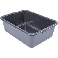 Bac d'entreposage tout usage &agrave; fond plat, 7" ha x 15" p x 21" lo, Plastique, Gris Toolneeds Inc.