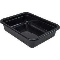 Bac d'entreposage tout usage &agrave; fond plat, 5" ha x 17" p x 22" lo, Plastique, Noir Toolneeds Inc.