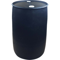 Polyethylene Drums, 55 US gal (45 imp. gal.), Closed Top, Black Toolneeds Inc.