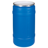 Polyethylene Drums, 30 US gal. (25 imp. Gal.), Open Top, Blue Toolneeds Inc.