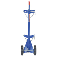 Gas Cylinder Cart, Rubber Wheels, 12" W x 15-1/2" L Base, 500 lbs. Toolneeds Inc.