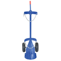 Gas Cylinder Cart, Pneumatic Wheels, 12" W x 15-1/2" L Base, 500 lbs. Toolneeds Inc.