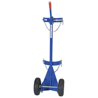 Gas Cylinder Cart, Pneumatic Wheels, 12" W x 15-1/2" L Base, 500 lbs. Toolneeds Inc.