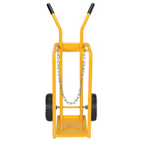 Gas Cylinder Cart, Mold-on Rubber Wheels, 9-13/16" W x 16" L Base, 150 lbs. Toolneeds Inc.