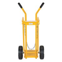 Gas Cylinder Cart, Mold-on Rubber Wheels, 9-13/16" W x 16" L Base, 150 lbs. Toolneeds Inc.