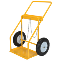 Gas Cylinder Cart, Rubber Wheels, 22" W x 14-1/8" L Base, 250 lbs. Toolneeds Inc.