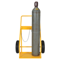 Gas Cylinder Cart, Rubber Wheels, 22" W x 14-1/8" L Base, 250 lbs. Toolneeds Inc.