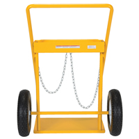 Gas Cylinder Cart, Rubber Wheels, 22" W x 14-1/8" L Base, 250 lbs. Toolneeds Inc.