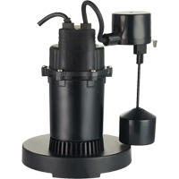 Thermoplastic Submersible Sump Pump, 2560 GPH, 115 V, 4.6 A, 1/3 HP Toolneeds Inc.