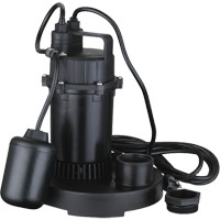 Thermoplastic Submersible Sump Pump, 2560 GPH, 115 V, 4.6 A, 1/3 HP Toolneeds Inc.