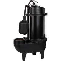 Cast Iron Effluent Pump, 4800 GPH, 120 V, 7.8 A, 1/2 HP Toolneeds Inc.