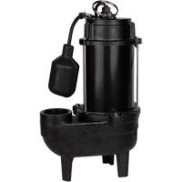 Cast Iron Sewage Pump, 120 V, 9.5 A, 6000 GPH, 1/2 HP Toolneeds Inc.