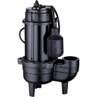 Cast Iron Sewage Pump, 120 V, 9.5 A, 6000 GPH, 1/2 HP Toolneeds Inc.