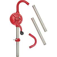 Rotary Type Drum Pump, Cast Iron/Steel, Fits 30-55 Gal., 8 oz./Stroke Toolneeds Inc.