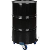 Chariot pour baril, Acier, Capacit&eacute;e 1400 lb, Diam&egrave;tre 24", Roue en &eacute;lastique bleu Toolneeds Inc.