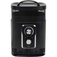360 Degree Surround Portable Heater, Ceramic, Electric, 5200 BTU/H Toolneeds Inc.