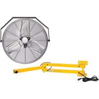 Trousse de ventilateur pour poste de travail industriel avec bras double verrouillable, Dia 24", 3 vitesses Toolneeds Inc.