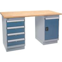 Pre-Designed Workbench, Door & Drawers, 2500 lbs. Cap., 72" W x 36" D, 34" H Toolneeds Inc.