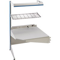 Postes de travail modulaires ergonomiques - Exemples de configurations - A-SC Ajouts de coin &agrave; un c&ocirc;t&eacute;, 36" la x 28" p x 84" h, Ajout de coin &agrave; un c&ocirc;t&eacute; Toolneeds Inc.