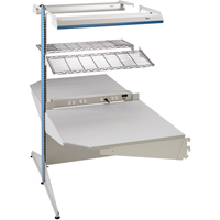 Postes de travail modulaires ergonomiques - Exemples de configurations - A-DC Ajouts de coin &agrave; deux c&ocirc;t&eacute;s, 36" la x 56" p x 84" h, Ajout de coin &agrave; deux c&ocirc;t&eacute;s Toolneeds Inc.